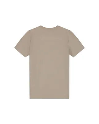 Malelions Junior Ribbed Script Shirt Kids Beige - Maat 140 - Kleur: Beige | Soccerfanshop