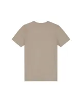 Malelions Junior Ribbed Script Shirt Kids Beige - Maat 140 - Kleur: Beige | Soccerfanshop