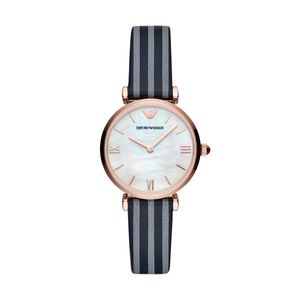 Horlogeband Armani AR11224 Leder Bi-Color 14mm