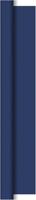 Duni Damast dark blue 118x800 cm tafelkleed