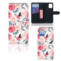 OPPO Find X3 Pro Hoesje Butterfly Roses - thumbnail