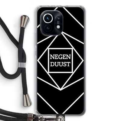 Negenduust geometrisch: Xiaomi Mi 11 Transparant Hoesje met koord