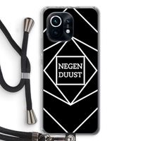 Negenduust geometrisch: Xiaomi Mi 11 Transparant Hoesje met koord