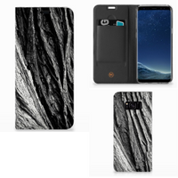 Book Wallet Case Samsung Galaxy S8 Plus Boomschors Grijs - thumbnail