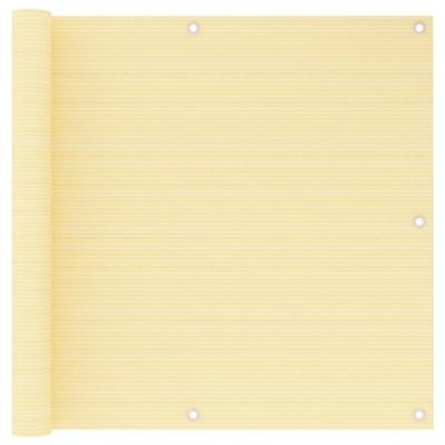 VidaXL Balkonscherm 90x500 cm hdpe beige