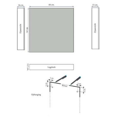 Spiegelkast Sanicare Qlassics Ambiance 60 cm 1 Deur Hoogglans Wit Rechts