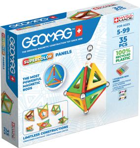 GEOMAG Supercolor Recycled constructiespeelgoed 35-delig