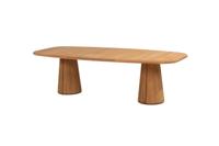 Taste Capri low dining tafel teak barrel 240 x 110 cm - 4so