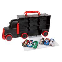 Toi-Toys Turbo racers vrachtwagen met 6 pull-back raceauto's