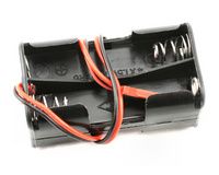 Battery holder, 4-cell (no on/off switch) (for jato and others that use a male futaba style connector)
