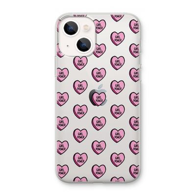 GIRL POWER: iPhone 13 mini Transparant Hoesje