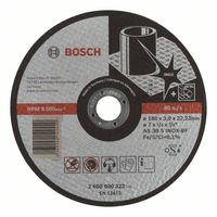 Bosch Accessoires Doorslijpschijf recht Expert for Inox AS 30 S INOX BF, 180 mm, 22,23 mm, 3,0 mm - 1 stuks - 2608600322