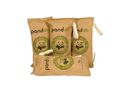 Pandoo Luchtverfrisser - bamboe & houtskool - 4 x 75g
