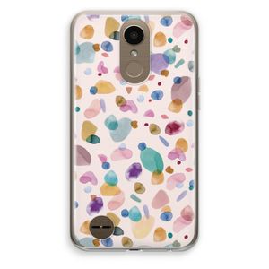 Terrazzo Memphis Pink: LG K10 (2017) Transparant Hoesje