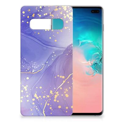 Smartphone hoesje voor Samsung Galaxy S10 Plus Watercolor Paars