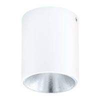 EGLO Polasso - Plafondlamp - 1 Lichts - LED - Ø100mm. - Wit, Zilver