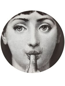 Fornasetti assiette imprimée - Noir