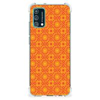 Samsung Galaxy M02s | A02s Doorzichtige Silicone Hoesje Batik Oranje - thumbnail