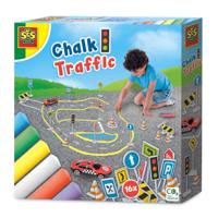 SES stoepkrijt verkeer