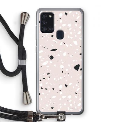 Terrazzo N°20: Samsung Galaxy A21s Transparant Hoesje met koord