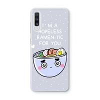 I'm A Hopeless Ramen-Tic For You: Samsung Galaxy A70 Transparant Hoesje