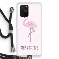 Pink positive: Samsung Galaxy S10 Lite Transparant Hoesje met koord - thumbnail