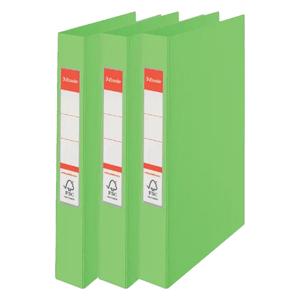 Esselte Ringband mappen/ordners - 3x - groen - A4 - opbergen - kantoorartikelen