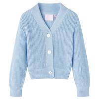 VidaXL Kindervest gebreid 116 blauw