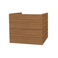 Onderkast BWS Elite 60x45x50 cm Met Horizontaal Reliëf Walnoot Boss & Wessing