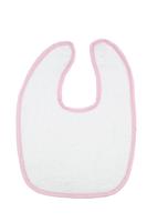 The One Baby Slabbetje 450 gram Wit/Roze The One Baby Slabbetje 450 gram Wit/Roze