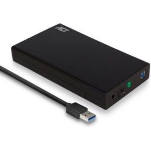 ACT 3,5 inch SATA harde schijf behuizing, schroefloos, USB 3.2 Gen1