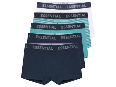 pepperts! 5 kinder boxers (Marineblauw/wit/groen, 146/152)