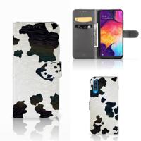Samsung Galaxy A50 | Telefoonhoesje | Met pasjeshouder | Koeienvlekken