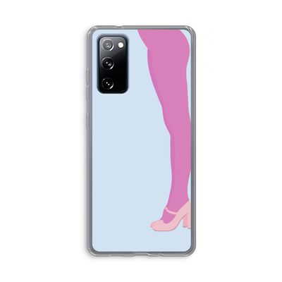 Pink panty: Samsung Galaxy S20 FE / S20 FE 5G Transparant Hoesje