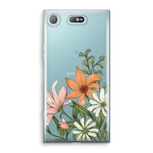 Floral bouquet: Sony Xperia XZ1 Compact Transparant Hoesje