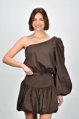 Sage & Ivy blouse Noor chocolate