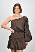 Sage & Ivy blouse Noor chocolate