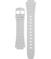 Horlogeband Casio 10409325 / W-214HC-7AV Kunststof/Plastic Wit 16mm