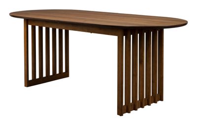 Dutchbone Uitschuifbare Eettafel 'Barlet' Walnoot, 200/240 x 90cm
