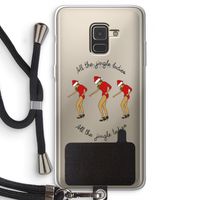 Jingle Ladies: Samsung Galaxy A8 (2018) Transparant Hoesje met koord