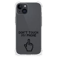 iPhone 15 Anti Shock Case Finger Don't Touch My Phone