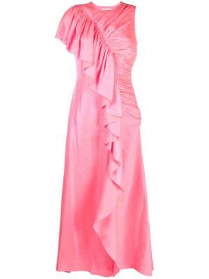 Ulla Johnson robe asymétrique Lali à coupe longue - Rose
