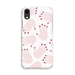 Hands pink: iPhone XR Volledig Geprint Hoesje