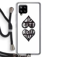 Big butt bigger heart: Samsung Galaxy A42 5G Transparant Hoesje met koord