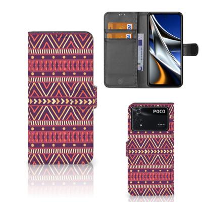 Xiaomi Poco X4 Pro 5G | Telefoon Hoesje | Aztec Paars