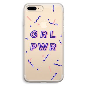 GRL PWR: iPhone 7 Plus Transparant Hoesje