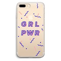 GRL PWR: iPhone 7 Plus Transparant Hoesje