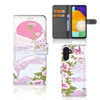 Samsung Galaxy A04s | Samsung Galaxy A13 5G | Telefoonhoesje | Met pasjeshouder | Bird Standing