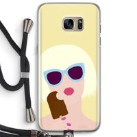 Ice cream: Samsung Galaxy S7 Edge Transparant Hoesje met koord