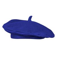 Carnaval verkleed hoed/baret in Franse stijl - blauw - polyester - heren/dames - Frankrijk thema